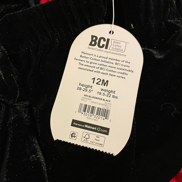 Wonder Nation Overalls And Bodysuit Outfit 2 Piece Set Baby Girls 12 Months NWT - Picture 8 of 8